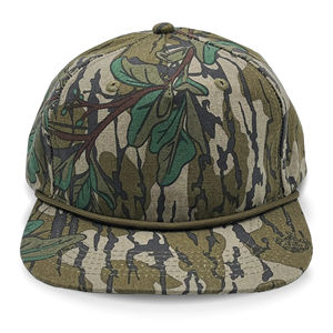 OEM topi Camo 5 Panel kualitas tinggi kustom dengan tali rata penuh tidak terstruktur Richardson 256 topi tali Camo kustom - Product Image 1