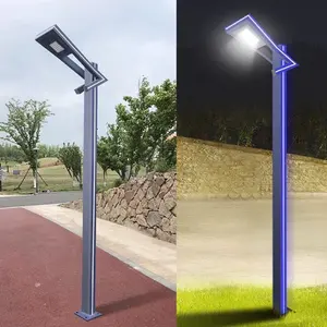 Commercio all'ingrosso della fabbrica della luce del palo della luce del palo della lampada del giardino 3m 4m 5m 6m singolo singolo braccio prezzo alluminio luce esterna personalizzata