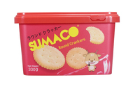 Boîte d'emballage de biscuits carrés jetables, vente en gros, contenants en plastique avec poignée