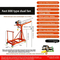 Palans électriques portables de 450 kg 220 V avec poignée manuelle d'urgence, câble métallique de 12 m, mini-grue, treuil, grue de levage pour garage et usage domestique