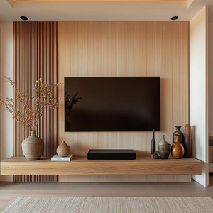 Aimsp Wooden Wall <strong>Unit</strong> Mounted <strong>Tv</strong> Stand <strong>Tv</strong> Cabinet Modern <strong>Design</strong> for Living Room Customized Furniture Set - Product Image 5