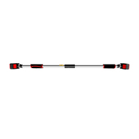 Barre de traction murale CW PLB 004 72-92 cm avec logo personnalisé, en acier et mousse, épaisseur 3,2 mm, pour entraînement de force