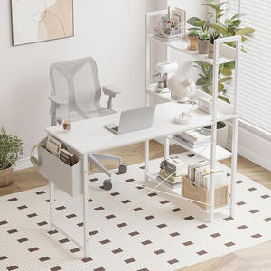 47 pouces en forme de L ordinateur <span class=keywords><strong>bureau</strong></span> de jeu en bois matière plastique étagère de rangement pour <span class=keywords><strong>bureau</strong></span> à domicile salon coin <span class=keywords><strong>bureau</strong></span> Design - Product Image 3