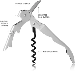 真正的Truetap服务员开瓶器开瓶器拆卸棒配件酒保葡萄酒钥匙不锈钢