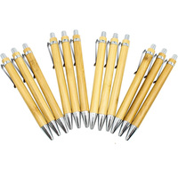 Stylo bille en bambou personnalisé avec logo, écologique, promotionnel, pas cher, en gros, avec carnet en bambou JOYE