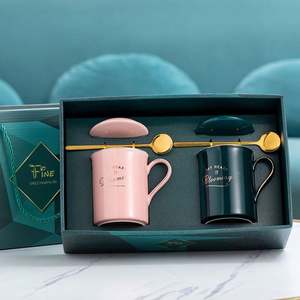 Sample Available Eco-friendly Artistical Ceramic Coffee <b>Mug</b> Spoon Corporate Promotional Business Gift Set - Product Image 4