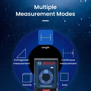 Telémetro Láser Profesional <span class=keywords><strong>Bosch</strong></span> GLM400 de 40M, Medidor de Distancia <span class=keywords><strong>Digital</strong></span> de Alta Precisión con Pantalla LCD, Múltiples Modos, Cinta Métrica, IP54 - Product Image 3