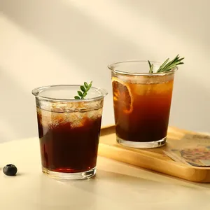 Vaso de Vidrio Pequeño Transparente, Taza de Café Americana, Vaso para Beber <span class=keywords><strong>Agua</strong></span>, Bebidas Frías, Jugos, Uso Doméstico, Alto Valor Estético - Product Image 4