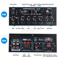 Amplificateur audio 900W 12V/220V, amplificateur numérique, amplificateur de puissance domestique, compatible Bluetooth, stéréo Hifi, caisson de basses, lecteur de musique