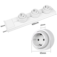 Prise murale électrique Touchmi populaire pour usage domestique, avec port USB, prise électrique universelle EU/UK, prise murale électrique