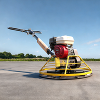 Truelle à béton portative pour travaux routiers, moteur à essence 5,5 CV, haute efficacité, roulement fiable