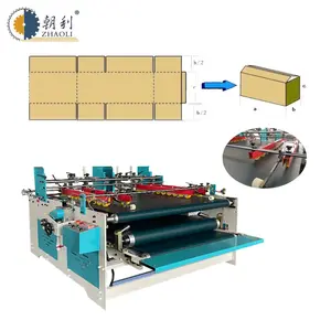 manuelle presse einzug klebmaschine papier halbautomatische kartonbox
