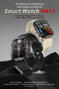 Reloj Inteligente Deportivo QX11 con Pantalla Cuadrada de 1.96 Pulgadas, Resistente al Agua hasta 3 ATM, 420 mAh, SOS, CE, FCC, Gloryfit, Llamadas por Bluetooth, Reloj Inteligente 2025 - Product Image 3