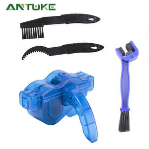 Limpiador de cadena de bicicleta de plástico azul, limpiador de cadena reutilizable para mantenimiento de bicicletas de montaña, herramienta de limpieza - Product Image 4