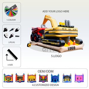 Château gonflable avec toboggan, parcours d'obstacles, camion gonflable, château gonflable commercial, château gonflable pour enfants - Product Image 4