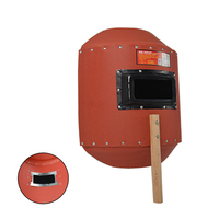 Casque de soudage professionnel Lingjiang avec lunettes de sécurité anti-éclaboussures rouges pour le soudage à l'arc