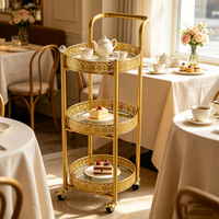 Chariot de rangement en métal grillagé pour bureau, cuisine et salon