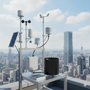 ABS Tipping xô mưa đo 485 xung Trạm thời tiết cảm biến dụng cụ điện tử để theo dõi cảnh báo cảm biến lượng mưa - Product Image 4