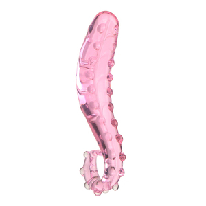Weibliches Sexspielzeug Glas dildos Pink Raised Dot Großer <span class=keywords><strong>Penis</strong></span> für Spielzeug für Erwachsene - Product Image 3
