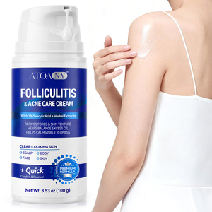 ATOANY 100g Crème <span class=keywords><strong>anti</strong></span>-démangeaisons pour le renouvellement cutané, soin de la folliculite et de l'acné avec acide salicylique et extraits de plantes pour le cuir chevelu, le <span class=keywords><strong>visage</strong></span> et le corps - Product Image 6