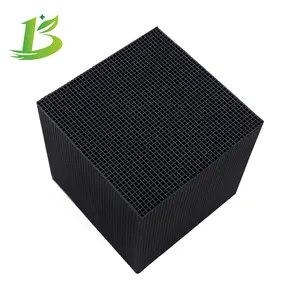 Gas Treatment 10*10*10 Honeycomb Activated Carbon For Air Purification