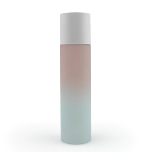 Wholesale Custom Logo Printed 40Ml Round <b>Empty</b> Matte Frosted Screw Cap Lotion Cream Toner Cosmetic <b>Plastic</b> Packaging <b>Bottle</b> - Product Image 6