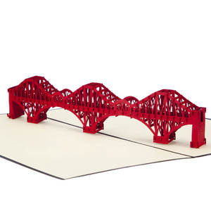 Cartes 3D Pop-up Modèle Miniature du Pont Forth Rail, Conception pour les Amateurs des Lieux Symboles de <span class=keywords><strong>l</strong></span>'Écosse, Cadeau Souvenir d'Anniversaire avec Note Vierge - Product Image 2