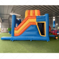 Château gonflable commercial personnalisé en PVC pour enfants, toboggan à bulles d'air, aire de jeux extérieure sur le thème du requin, parc de saut