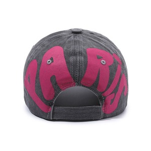 Casquette de baseball vintage à 6 panneaux avec logo personnalisé, imprimé lettres, en coton délavé, style snapback, unisexe, réglable - Product Image 3