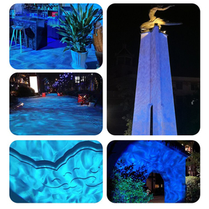 Projecteur de vague d'eau LED 80W étanche pour l'extérieur Options multicolores Corps en aluminium bleu Télécommande Scène Effet de vague océanique - Product Image 5