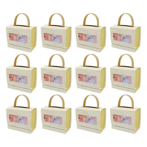 Eleganti scatole di caramelle per cioccolatini matrimoni compleanni docce nuziali-bomboniere regali per feste di compleanno souvenir scatole di carta