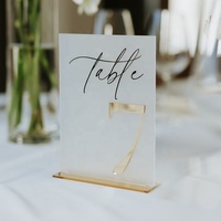 Nouveauté 2026 : Numéros de table de mariage professionnels, modernes et luxueux, gravés au laser, personnalisables avec plan de table – Vente chaude