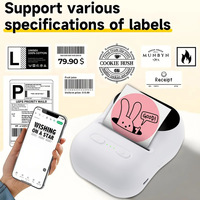 Produsen Grosir Printer Label Thermal Nirkabel Mini Genggam Baterai 1200mAh Printer Stiker Label Harga Barcode Tersedia