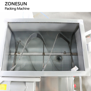Zonesun ZS-FS200D1 tự động mật ong sốt cà chua nước sốt dán nhỏ gói dọc hình thức điền niêm phong máy với trộn Phễu - Product Image 3