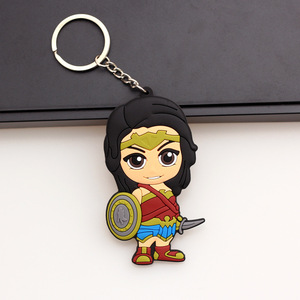 Llaveros Antipérdida con Diseño de Dibujos Animados de Marvel, Spider-Man, Thor, <span class=keywords><strong>Hulk</strong></span>, Llavero de Doble Cara, Colgante para Llaves de Coche, Llavero de Goma, Regalos para Niños - Product Image 5