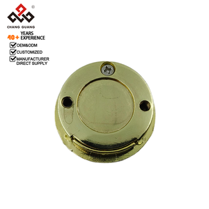 Puxador de Gaveta Circular Invisível de Zinco com Acabamento Dourado, Puxador Oculto para Móveis Tatami - Product Image 3