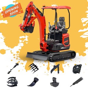 Envío gratis certificado CE/EPA China barato pequeño excavadora venta al por mayor Micro compacto Mini excavadora 1 tonelada 1,8 toneladas precios para la venta - Product Image 1