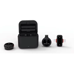 Microfono Lavalier Wireless Portatile J33 2 in 1 con Riduzione <span class=keywords><strong>del</strong></span> Rumore AI per Trasmissioni in Diretta - Product Image 1