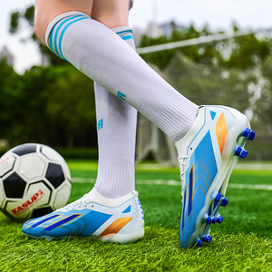 Nouvelles chaussures de football pour hommes, chaussures de foot pour adultes, crampons longs AG, crampons TF pour terrain synthétique, chaussures d'entraînement antidérapantes et respirantes - Product Image 3