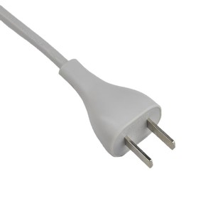 White 2 Pin Flat <b>Plug</b> Power Cord For Electric Vehicle Charging <b>Replacement</b> Use China Made - Product Image 5
