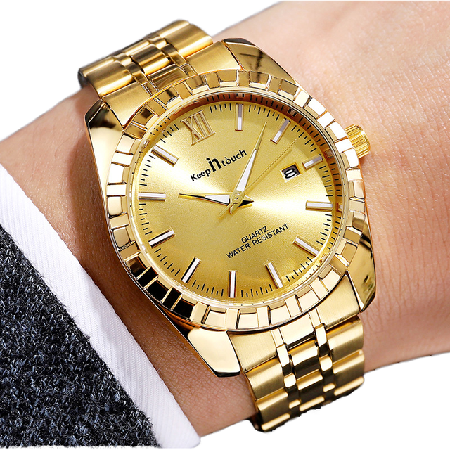 Cross-Border Dropshipping Quartz Watches for Men Fully Automatic Calendar Display Waterproof Luminous Trendy Business Design