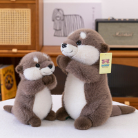 Porte-clés en peluche Otter, compagnon de sommeil, oreiller avec aimant, design main, fixation rideau, décoration, ODM OEM, logo personnalisé, cadeau