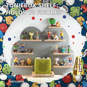 टोनिबॉक्स स्टार्टर सेट 18 के लिए व्यावहारिक 5-स्तरीय लकड़ी शेल्फ स्थान के साथ टोनिबॉक्स स्टार्टर सेट सेट करें - Product Image 2