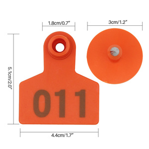 Chất lượng cao không có 001-100 lợn Tai tag TPU trang trại nhận dạng tag đồng đầu 50*40 mét lợn Tai tag - Product Image 6