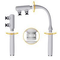 Pistolet de massage sans fil à long manche pour les tissus profonds, masseur corporel électrique pour les athlètes, la récupération à domicile et en salle de sport