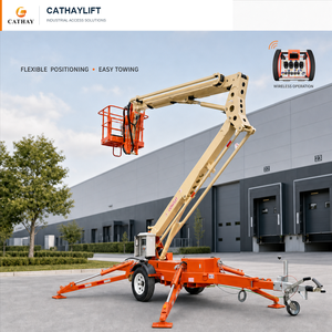 Plataforma Elevadora Eléctrica de Brazo Articulado de 52 pies para Poda de Árboles, Elevador de Remolque para Trabajos en Altura de 40-65 pies para Pintura y Mantenimiento <span class=keywords><strong>Exterior</strong></span> - Product Image 1