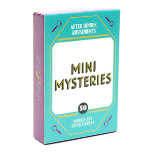 Jeu de société de divertissement Name That Tune Get Smart Mini Mysteries Party, jeu de cartes en papier pour l'entraînement des autres capacités - Product Image 4