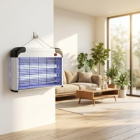 Lampe anti-moustiques électrique puissante Briht, piège à insectes d'intérieur, portée 20-50m, construction métallique, facile à nettoyer, modèle [modèle du produit]
