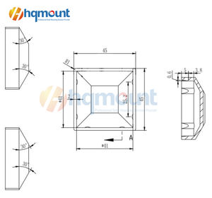 Embout en <span class=keywords><strong>plastique</strong></span> pour profilé aluminium <span class=keywords><strong>40x40</strong></span> - Product Image 4