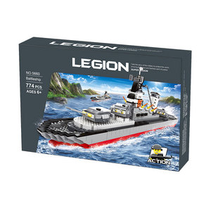 4660 Blocs de construction Wange, Navire de guerre à voile, Courbateur, Jouets éducatifs à petites particules - Product Image 5